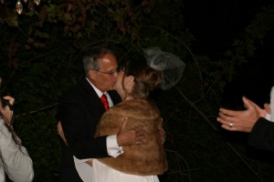 Our First Kiss as Husband and Wife